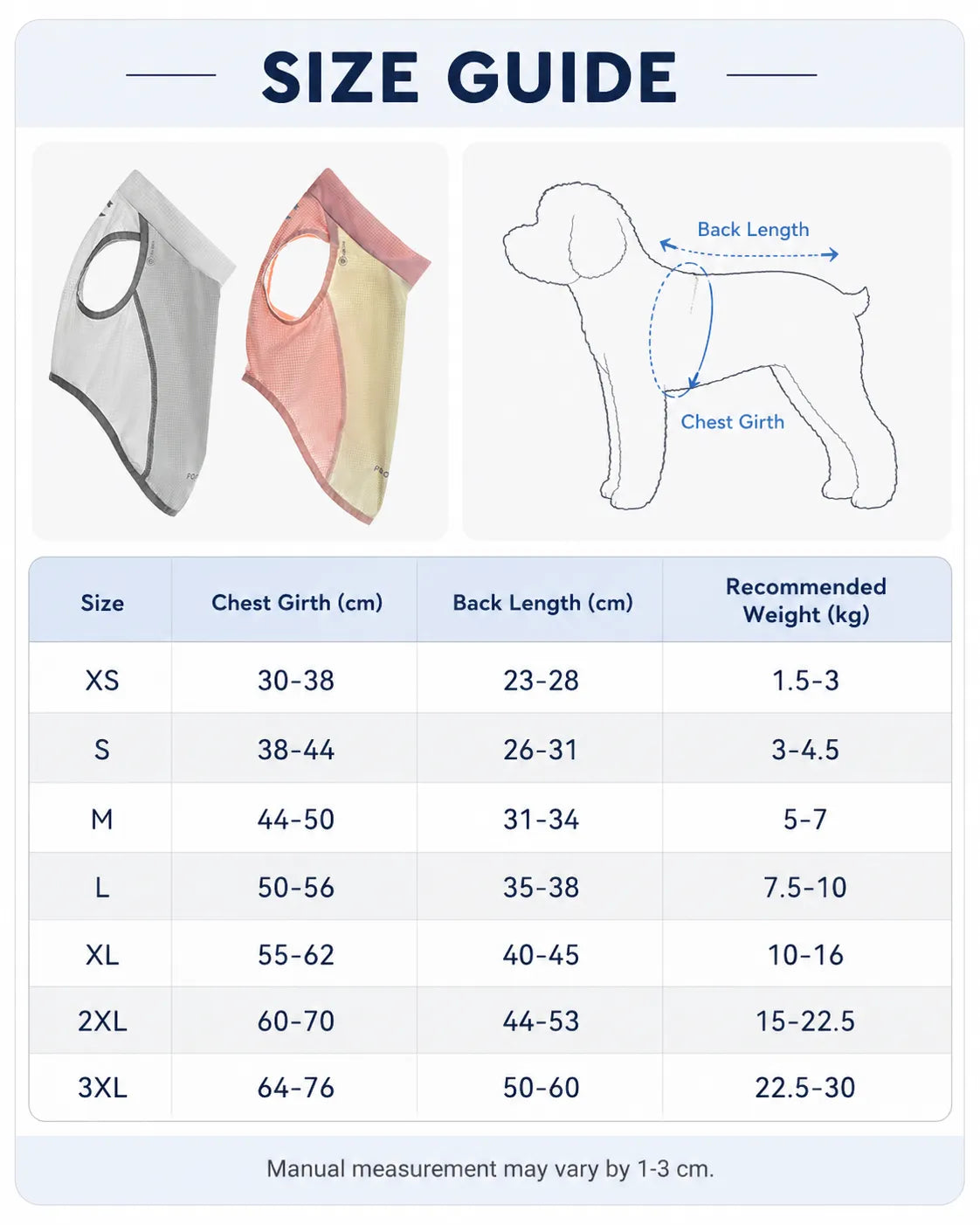Dog Cooling Vest & Summer Sun Protection Shirt