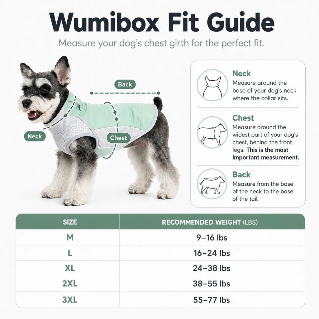 Dog Cooling Vest for Chest & Back