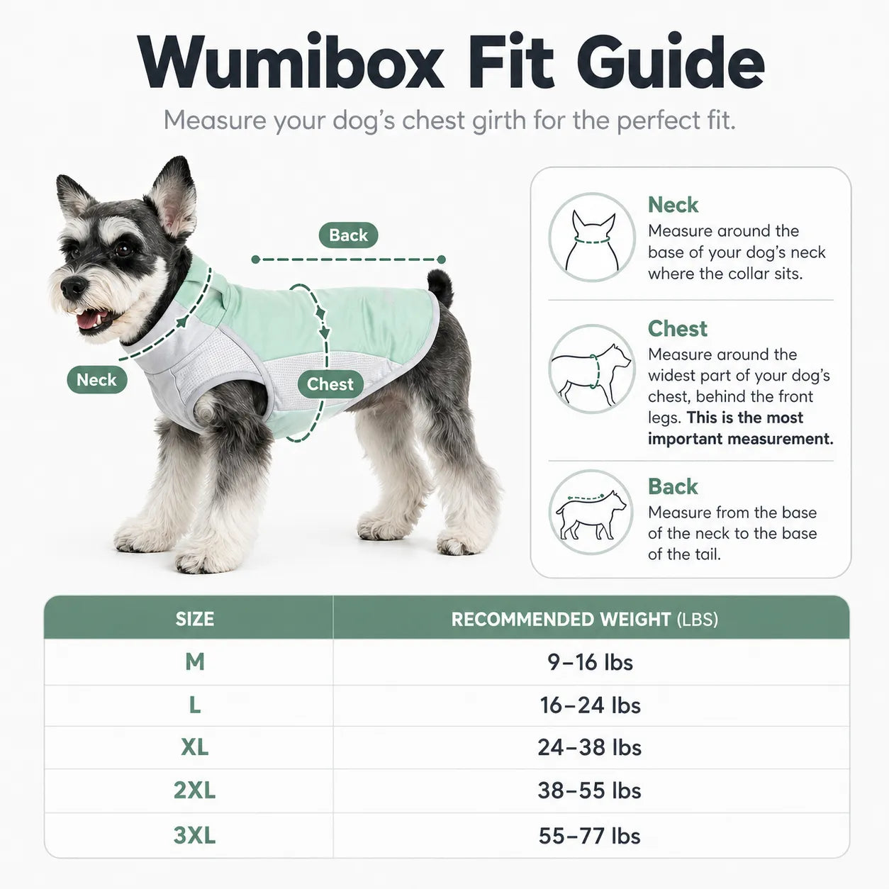 Dog Cooling Vest for Chest & Back