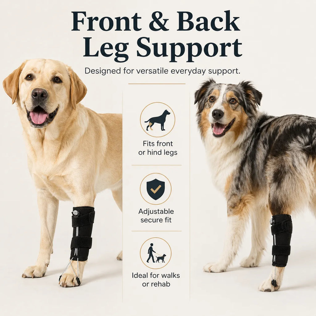 Dog Knuckling Brace for DM & IVDD - Anti-Drag Front & Back Leg Support