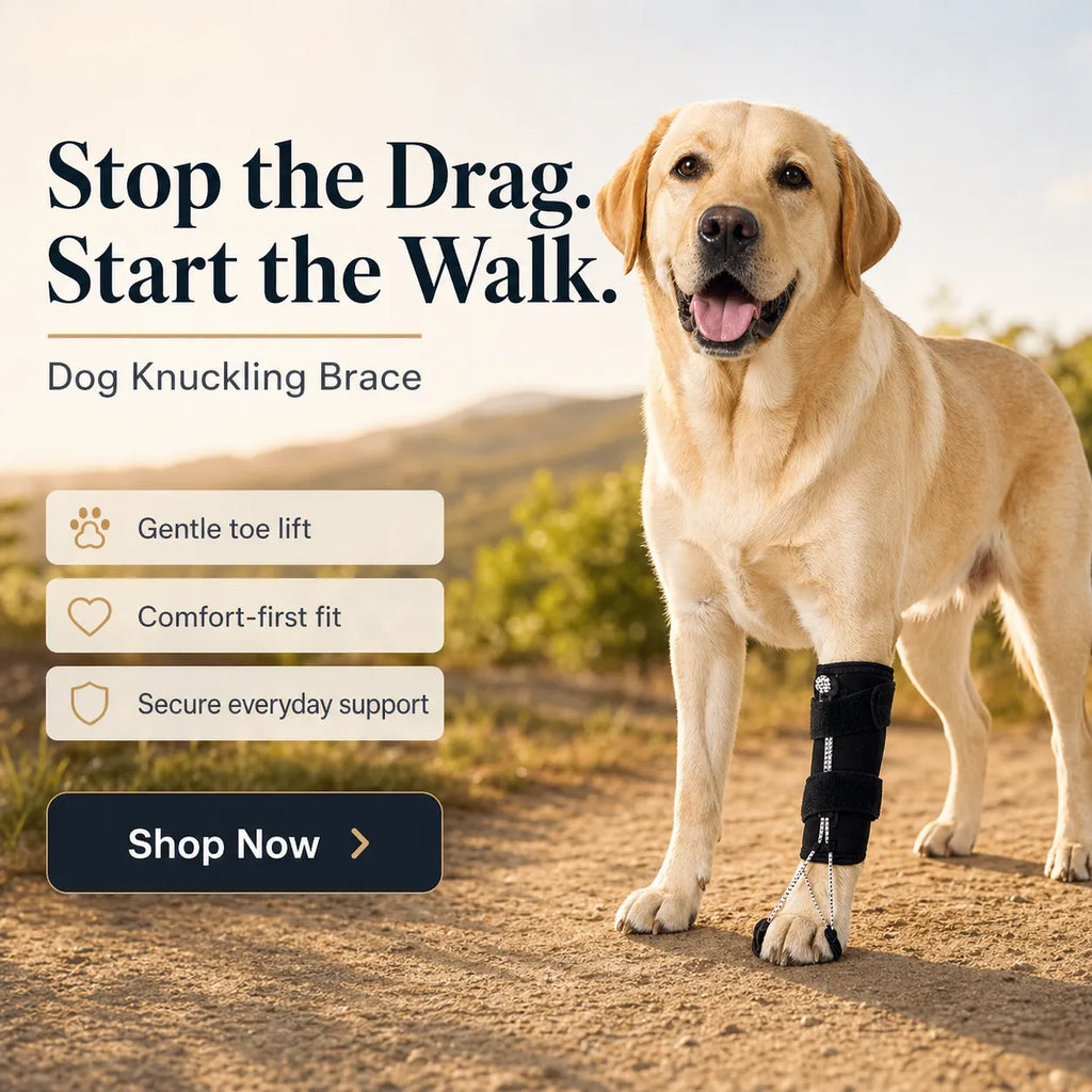 Dog Knuckling Brace for DM & IVDD - Anti-Drag Front & Back Leg Support