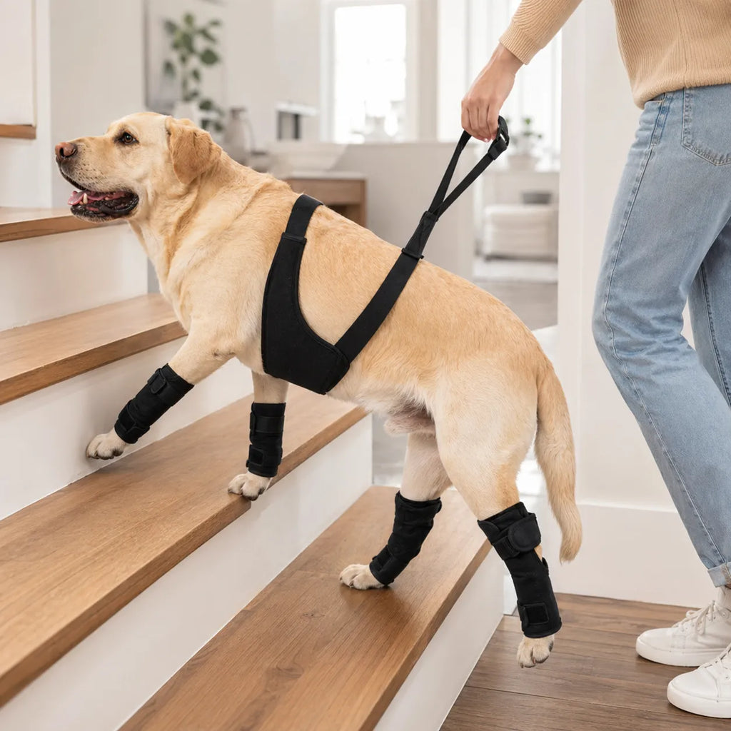 Dog Leg Support Brace with Lift Strap