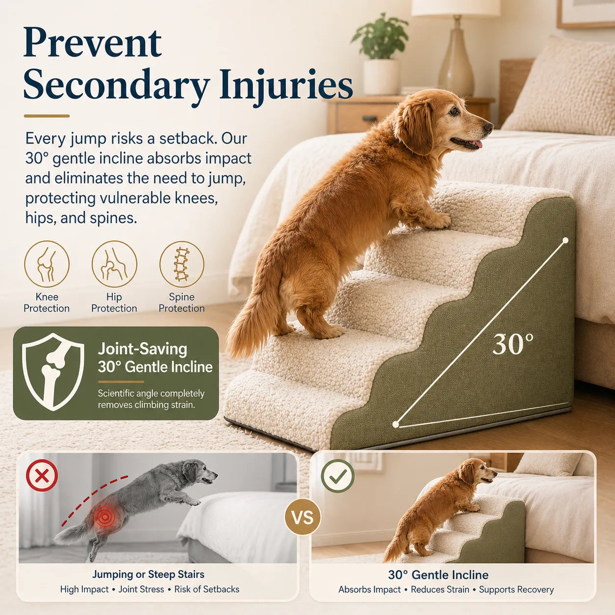 Dog Stairs for Easy Bed and Couch Access