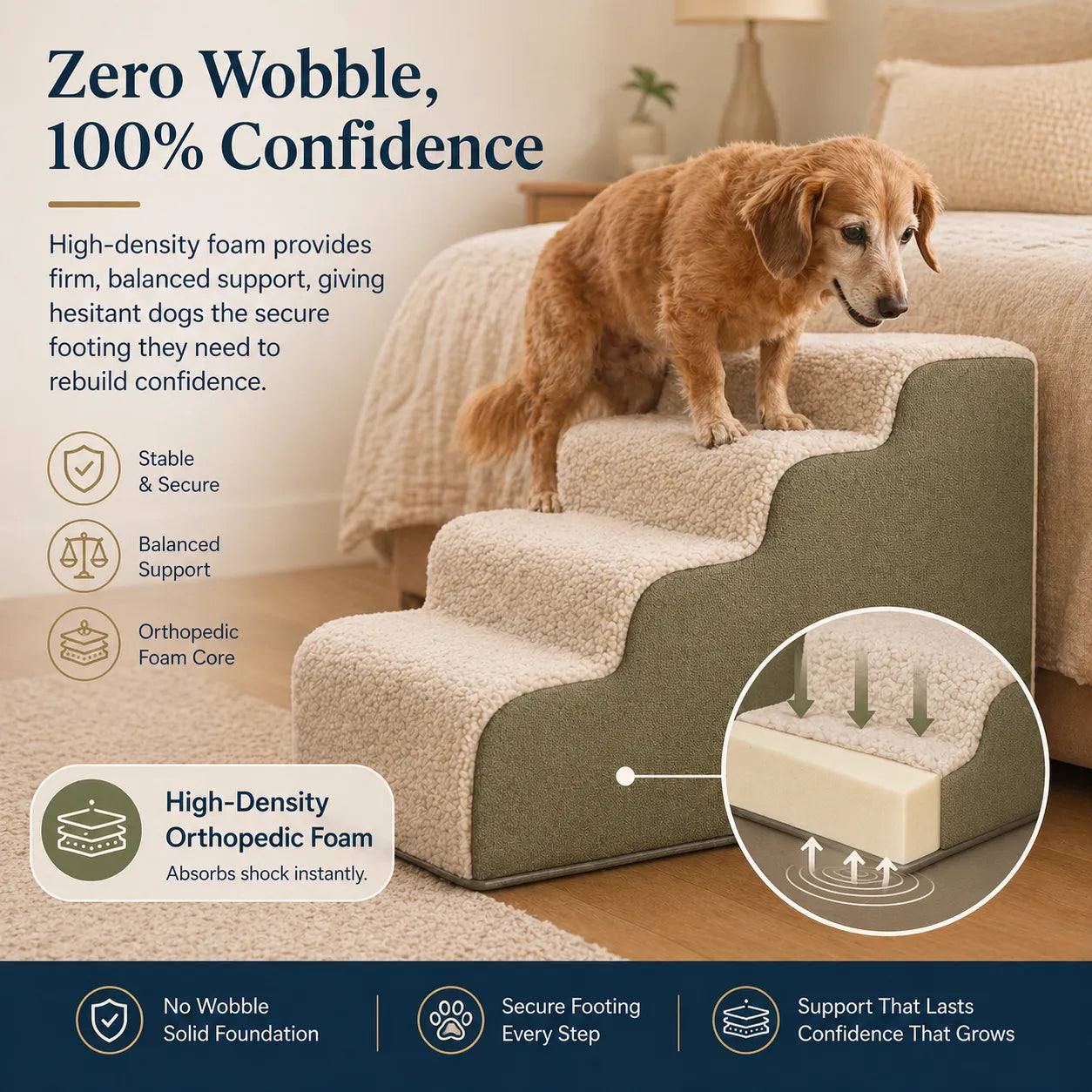 Dog Stairs for Easy Bed and Couch Access