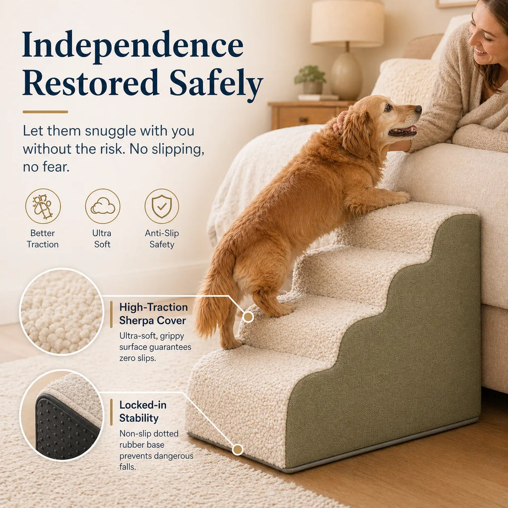 Dog Stairs for Easy Bed and Couch Access