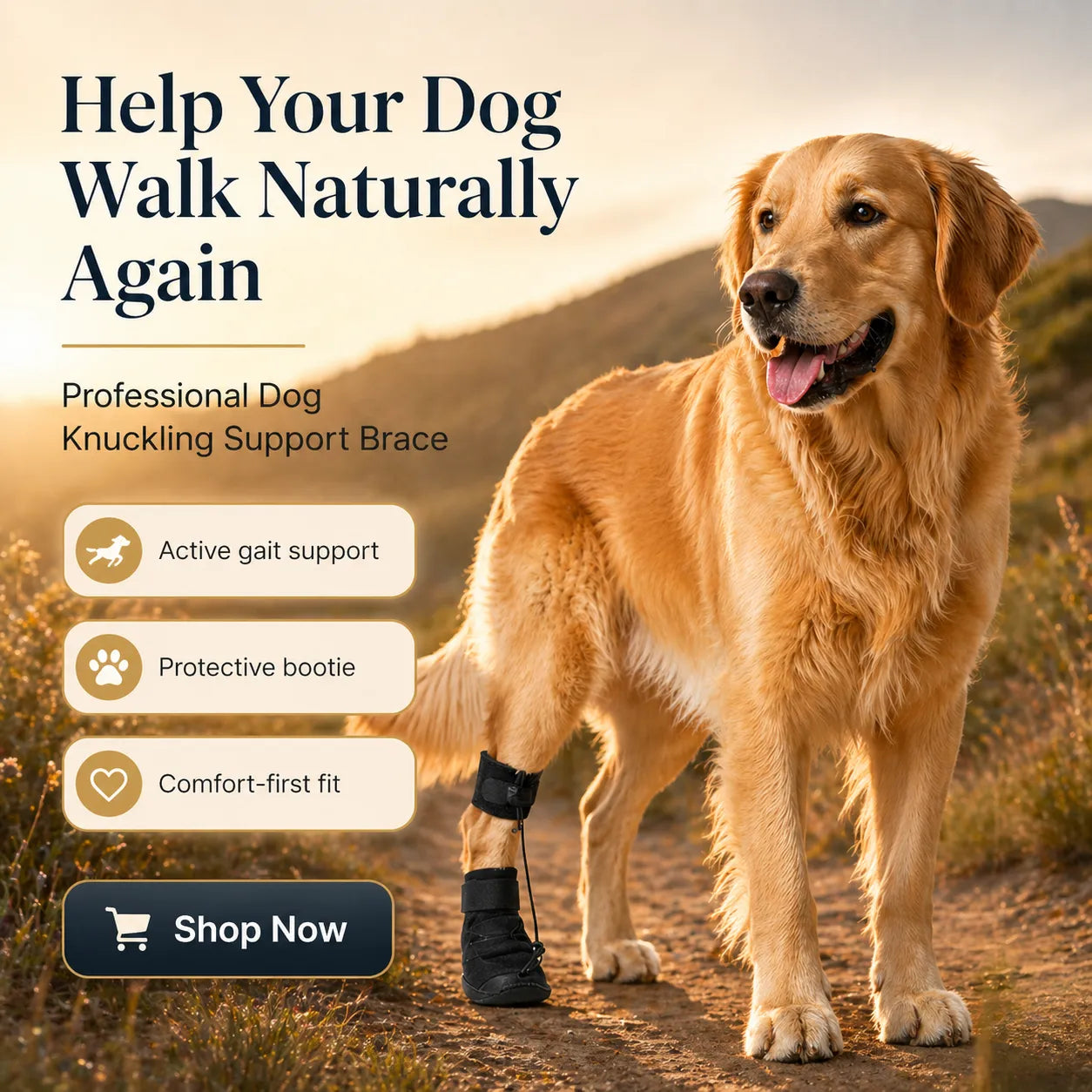Professional Dog Knuckling Support Brace