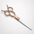 Dog Grooming Scissors 6.5” Straight Shears in Rose Gold