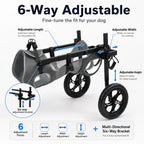 Large Dog Wheelchair for Back Legs – Adjustable Rear Support Mobility Cart for Senior & Disabled Dogs