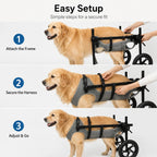 Large Dog Wheelchair for Back Legs – Adjustable Rear Support Mobility Cart for Senior & Disabled Dogs