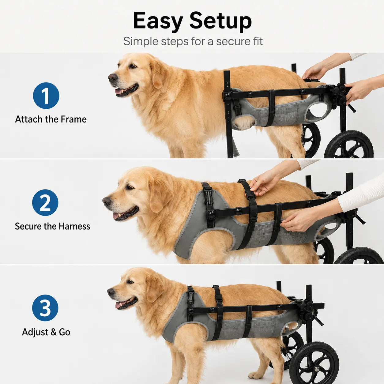 Large Dog Wheelchair for Back Legs