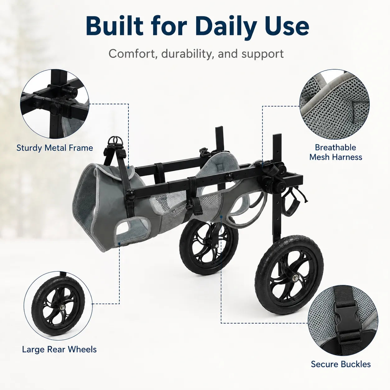 Large Dog Wheelchair for Back Legs