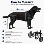 Large Dog Wheelchair for Back Legs – Adjustable Rear Support Mobility Cart for Senior & Disabled Dogs